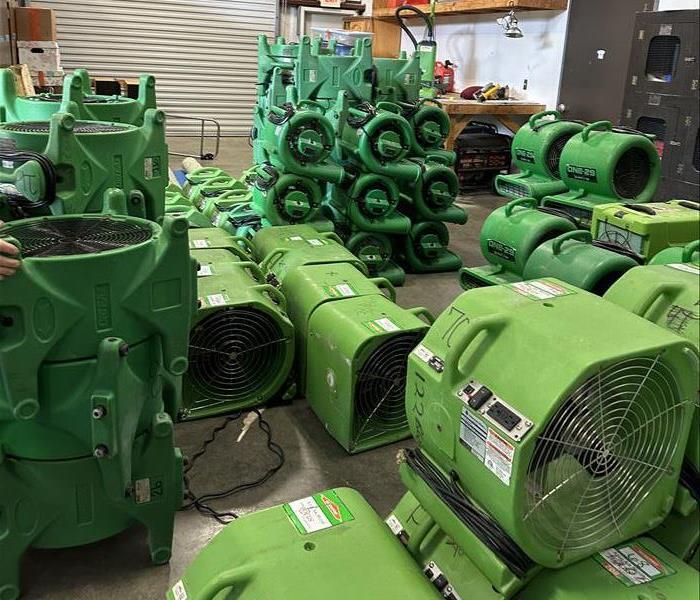 SERVPRO Equipment neatly stored and ready to go into action